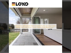 Promotion Wholesale Patio Outside Aluminum Door Glass Folding Wall Aluminum Corner Heavy Duty Bifold Door